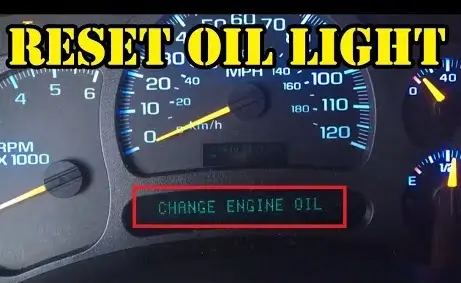 How to Reset Chevy Oil Light