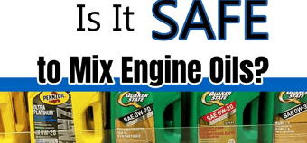 mixing engine oil safely