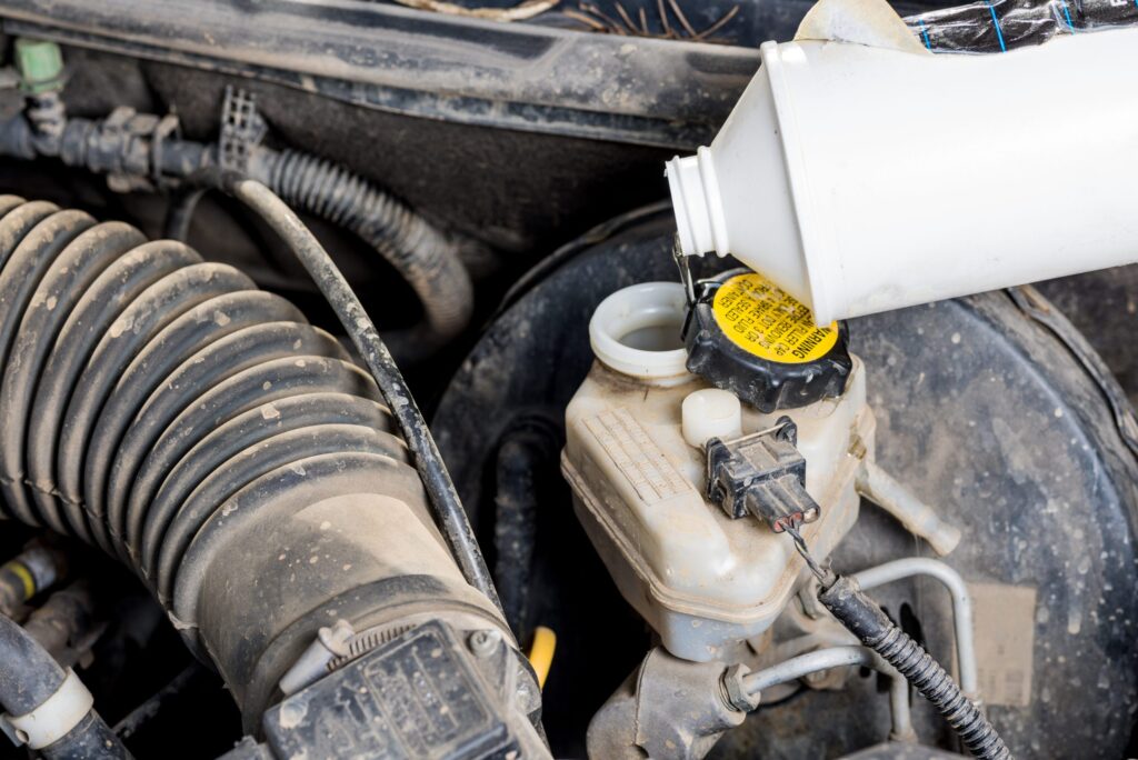 Refilling brake fluid in car - how to check brake fluid steps