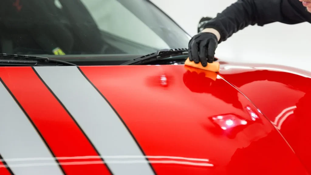 Protective wax application on how to maintain a car’s paint job.